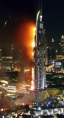 Fire in Dubai Hotel - Miscellaneous Videos