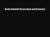 [PDF Download] Berlitz Swedish Phrase Book and Dictionary [PDF] Online