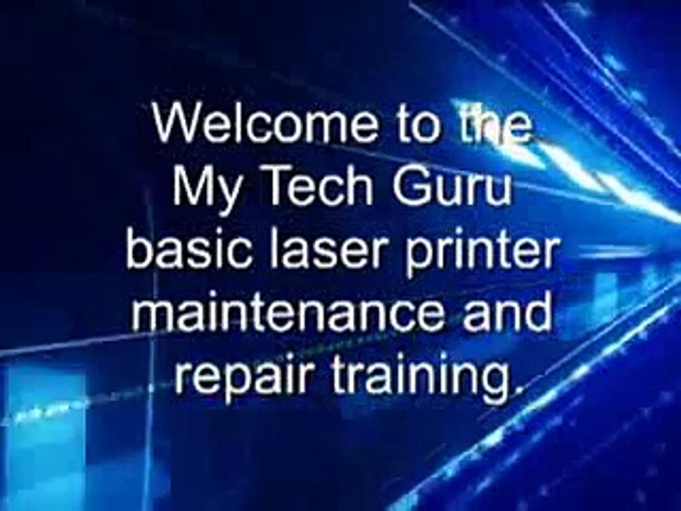 Basic Laser Printer Maintenance & Repair Training Demo [Low, 240p]