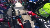 Course VTT de descente MTB Urban downhill en Colombie en Caméra embarquée... Flippant