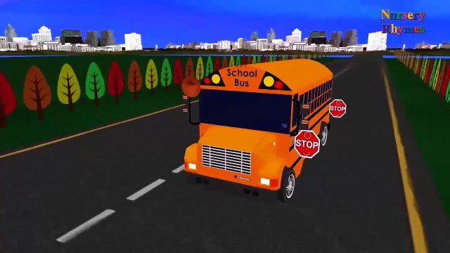 The Wheels On The Bus Go Round And Round - English Nursery Rhymes Collection of Five Rhymes