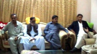 Sinjhoro: PPP Minister For Local Bodies Jam Khan Shoro Condoling With Mukhi Jamal Din Arain At 22 Chak