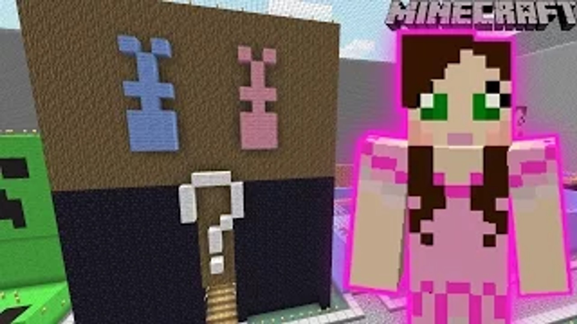 ⁣PopularMMOs Minecraft: LUCKY HOLE GAME - PAT & JEN THEMEPARK [5] GamingWithJen