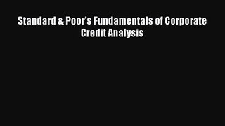 Standard & Poor's Fundamentals of Corporate Credit Analysis [Read] Online