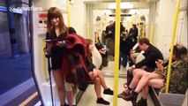 Londoners take part in 'No Pants Subway Ride'