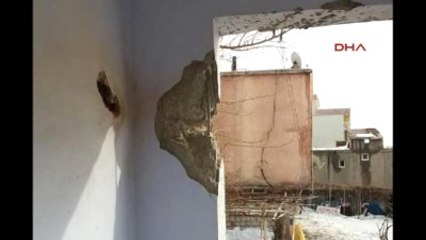 Şırnak'ta PKK'lı Teröristlerin Ateşlediği Roket Mermisi Eve İsabet Etti