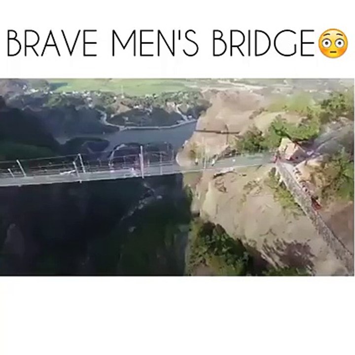 Would you walk across this bridge??? Made Of Glass