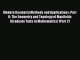 PDF Download Modern Geometry Methods and Applications: Part II: The Geometry and Topology of