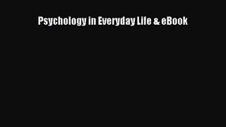 PDF Download Psychology in Everyday Life & eBook Read Online