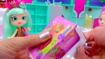 Shoppies Peppa Mint Fridge, Oven, Kitchen with Shopkins Season 4 Blind Bag Unboxing Cookie