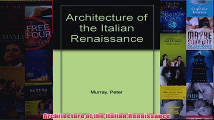 Architecture of the Italian Renaissance