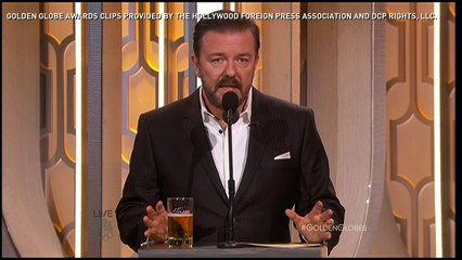 Ricky Gervais' best jokes at the Golden Globes