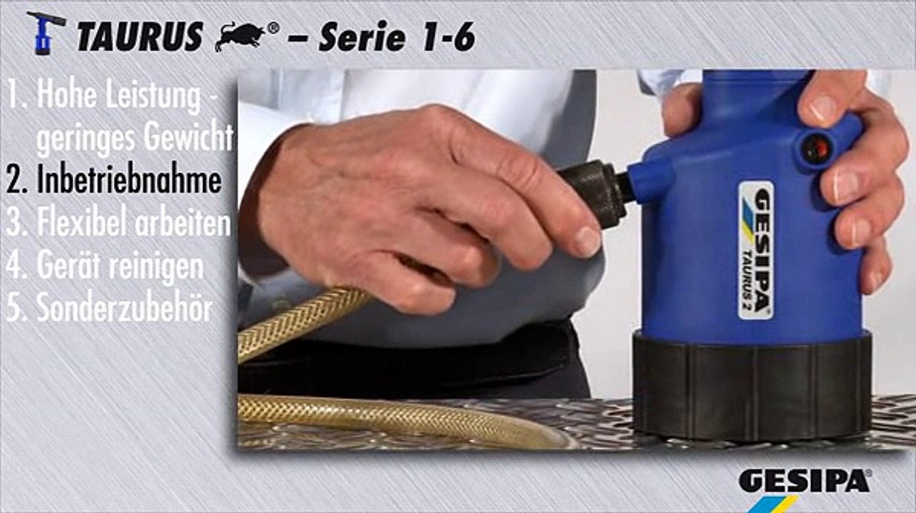 GESIPA TAURUS: Inbetriebnahme (Deutsch)
