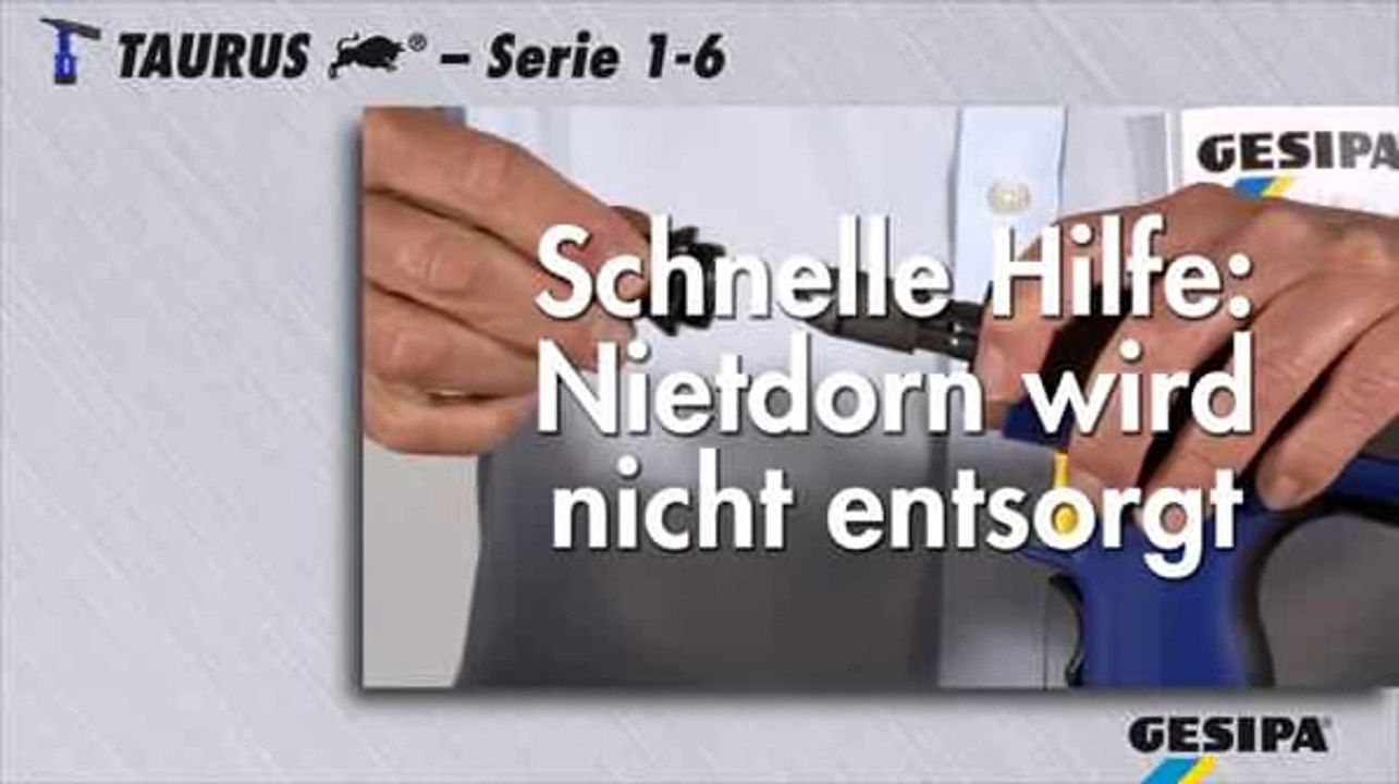 GESIPA TAURUS: Nietdorn wird nicht entsorgt (Deutsch)