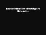 PDF Download Partial Differential Equations of Applied Mathematics PDF Online