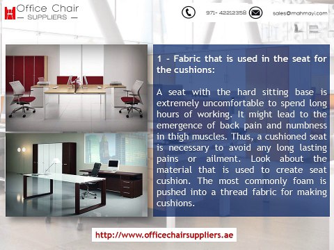 Useful Techniques To Buy A Right Office Chairs in UAE