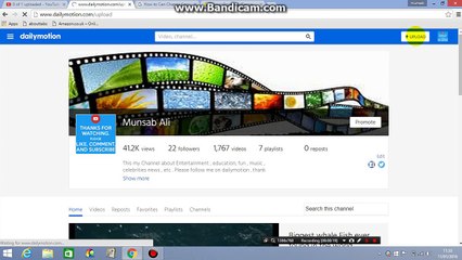 How to Upload video on your Dailymotion Channel in Hindi/Urdu