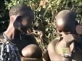 Native Hamer tribes hard life at Omo River Men Drinking Cow blood in Ethiopia