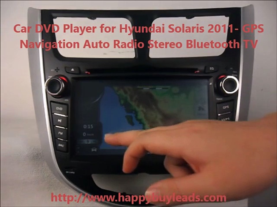 Hyundai Solaris Car Audio System DVD GPS Navigation Bluetooth