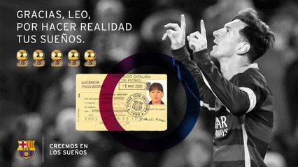 Creemos en los sueños – Leo Messi gana su 5º Balón de Oro
