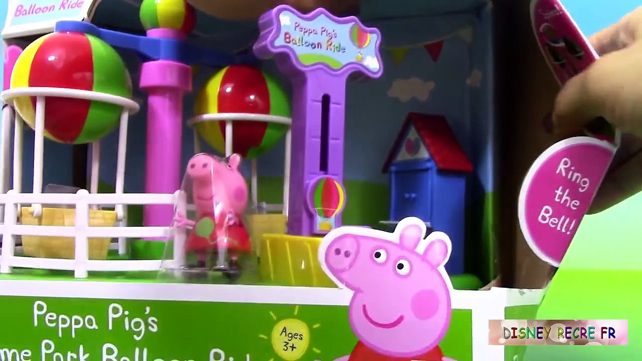 Peppa Pig Les Montgolfières et Barbapapa ♥ Peppa Pig Balloon Ride Theme Park