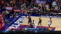 LeBron Sinks Circus Shot that Doesnt Count  Cavaliers vs Sixers  Jan 10 2016  NBA