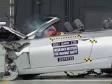 2007 BMW 3 series convertible moderate overlap IIHS crash test