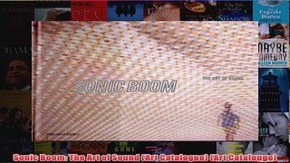 Sonic Boom The Art of Sound Art Catalogue Art Catalouge