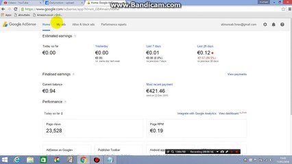 How to Check all time activities Overview on your Adsense Account