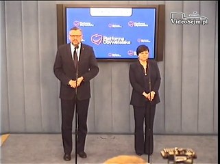 Poseł Izabela Leszczyna konferencja z 10 grudnia 2015 r.