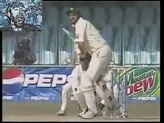 century in 1st test by Shahid Afridi