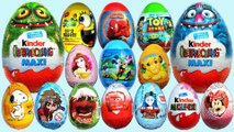 11 Surprise Chocholate Eggs Unboxing, Zaini Eggs, Kinder Surprise, Cars 2, Kinder Joy - SurpriseEggToys