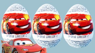 3 Disney Pixar Cars 2 Surprise Eggs Unboxing - SurpriseEggToys