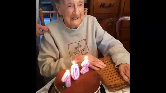 102 years old - Blow your candles