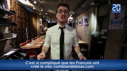 Un Anglais tente de comprendre le fonctionnement de la bise