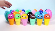 Play Doh Surprise Ice Creams Video Play-Doh Ice Cream Cones Surprise Eggs Play Food Toy Videos