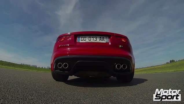 0-100 km/h : Jaguar F-Type R Coupe loud sound (Motorsport)