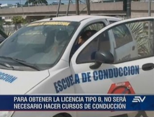 Curso de conducción es opcional para licencias no profesionales