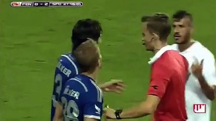 Caner Erkin Rakibine Tekme Attı !!