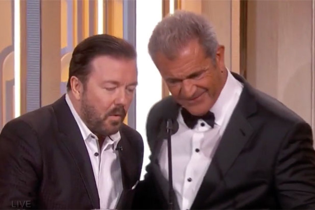 Ricky Gervais vs Mel Gibson (Golden Globes 2016) - Vidéo Dailymotion