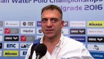 Interviews after Italy won by 10:3 against France – Women Preliminary, Belgrade 2016 European Championships