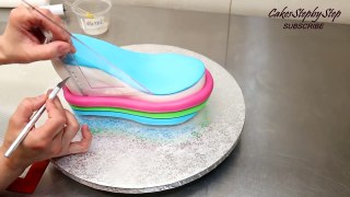 High Heel Wedge Shoe Cake How To decorate