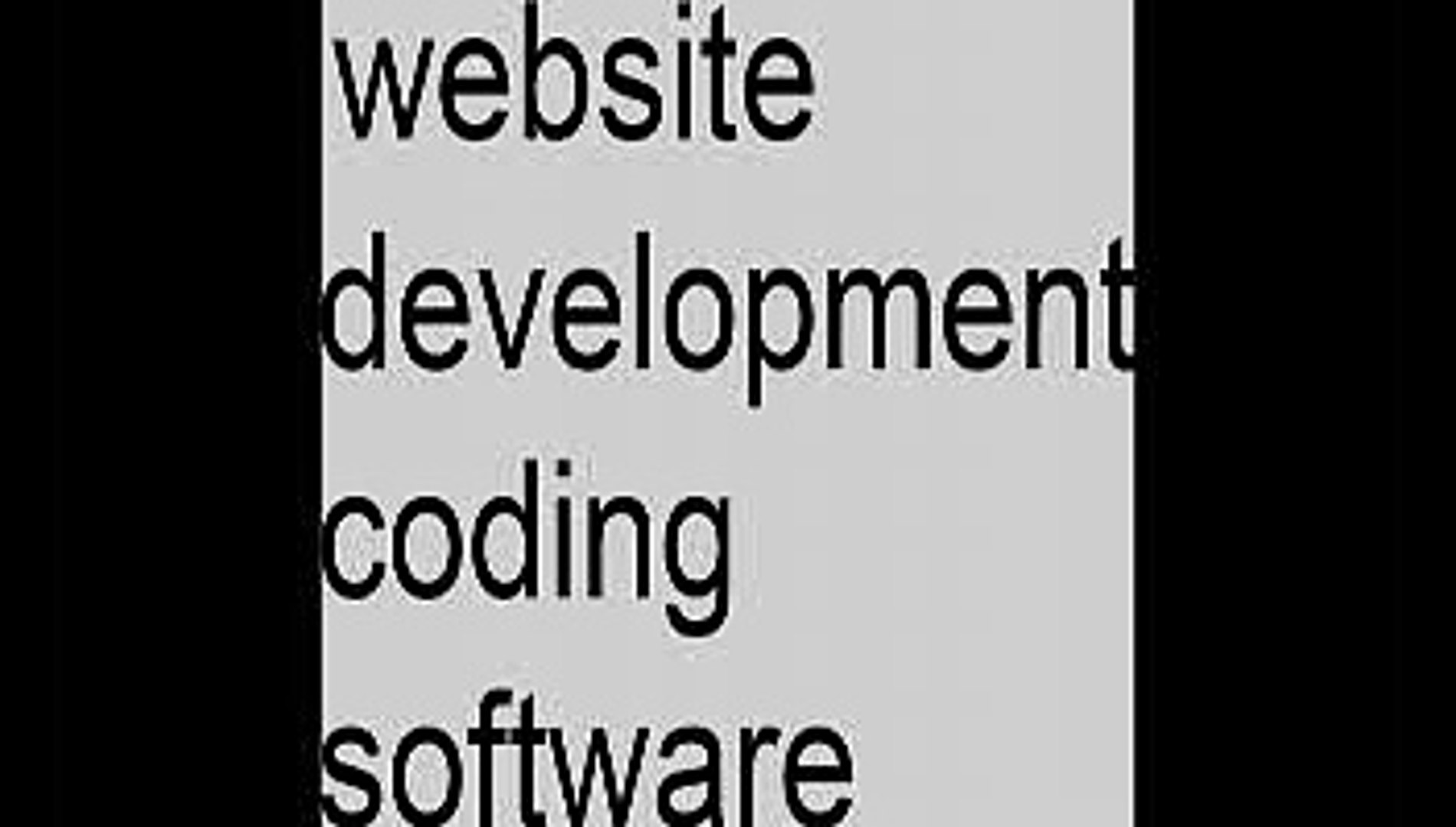 ⁣website development coding software