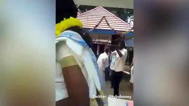 Aisle be damned Groom s traditional skirt falls down at his own wedding