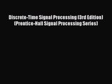 [PDF Download] Discrete-Time Signal Processing (3rd Edition) (Prentice-Hall Signal Processing