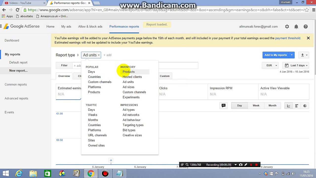 How to Check all time Views on your Adsense Account