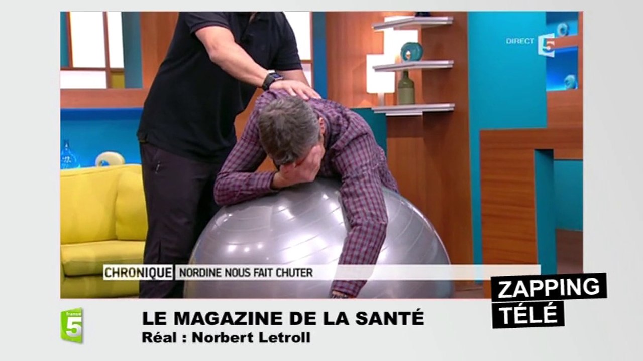 Michel Cymès fait des galipettes en direct : "Ne me touchez pas les fesses !"