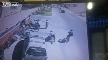 Store owner drags thief out of store and Suplexes Him