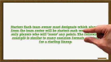 Fantasy Football Who To Start Team Rosters