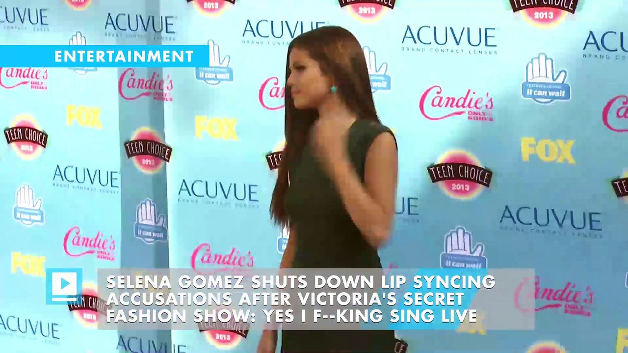 Selena Gomez Shuts Down Lip Syncing Accusations After Victoria's Secret Fashion Show: Yes I F--king Sing Live